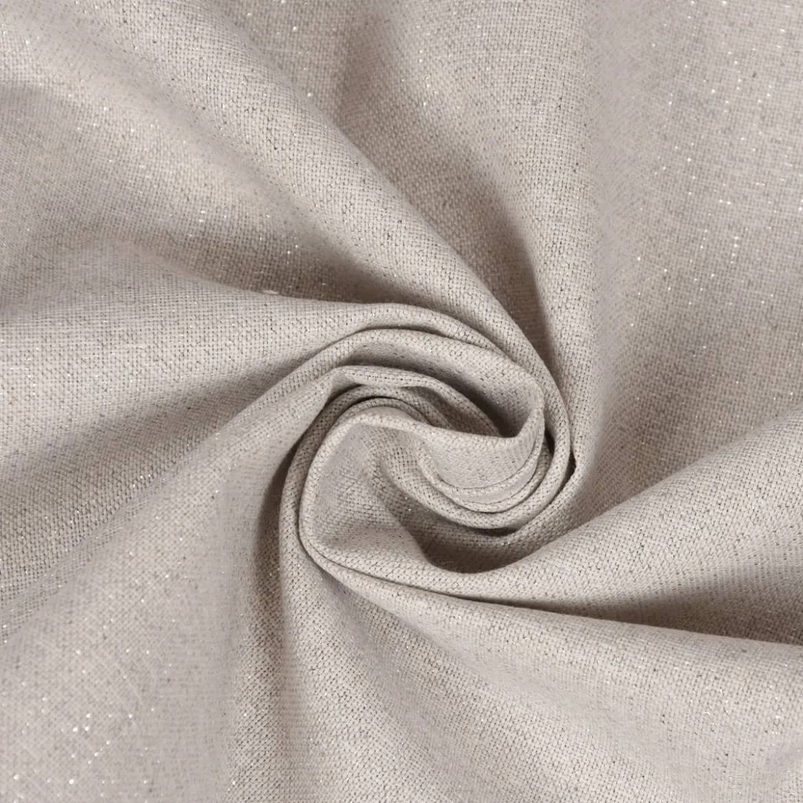 SCHÖNER LEBEN. Zugluftstopper Leinenlook Lurexeffekte Glamour uni hellgrau silber verschiedene Größen