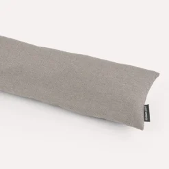 SCHÖNER LEBEN. Zugluftstopper Leinenlook Lurexeffekte Glamour uni hellgrau silber verschiedene Größen