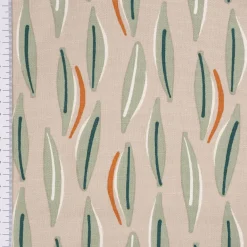 SCHÖNER LEBEN. Zugluftstopper Canvas Cojio Blätter abstrakt beige grün verschiedene Größen