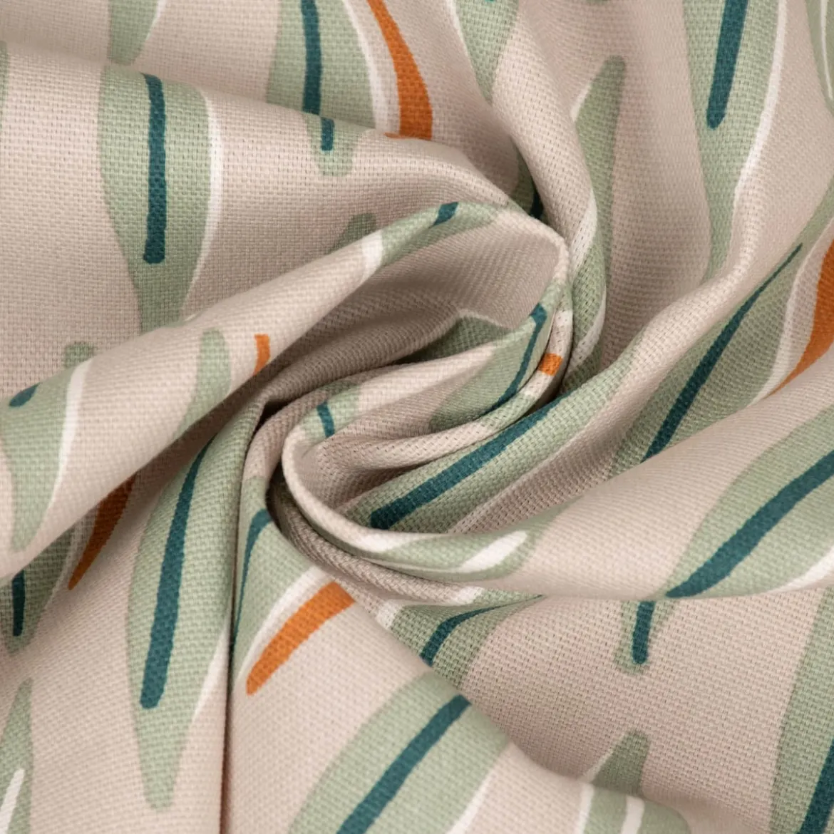 SCHÖNER LEBEN. Zugluftstopper Canvas Cojio Blätter abstrakt beige grün verschiedene Größen