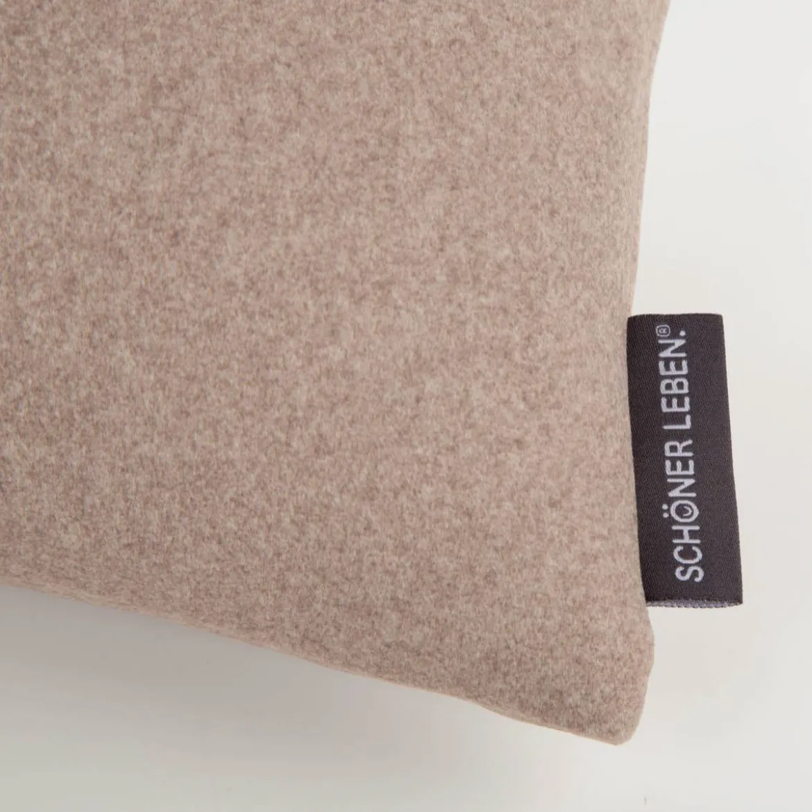 SCHÖNER LEBEN. Zugluftstopper Thermo kuschelweich uni in Hellbraun für Fenster und Türen, waschbar, verschiedene Größen