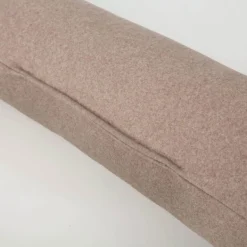SCHÖNER LEBEN. Zugluftstopper Thermo kuschelweich uni in Hellbraun für Fenster und Türen, waschbar, verschiedene Größen
