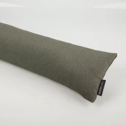 SCHÖNER LEBEN. Zugluftstopper Thermo kuschelweich uni in Grün für Fenster und Türen, waschbar, verschiedene Größen