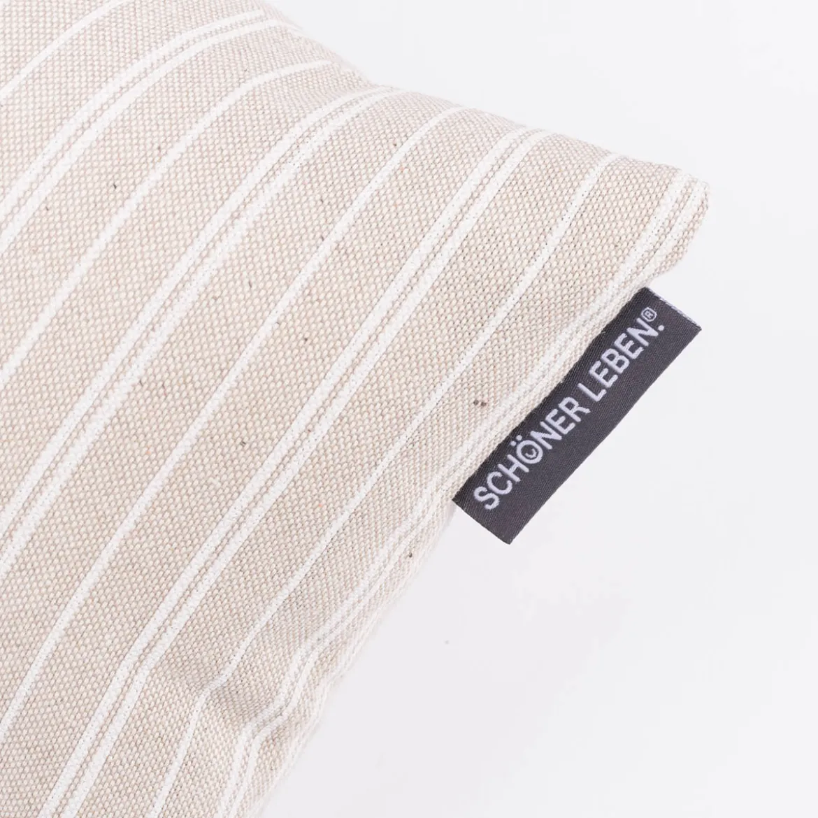 SCHÖNER LEBEN. Zugluftstopper Basic Stripe natur weiß in verschiedenen Größen