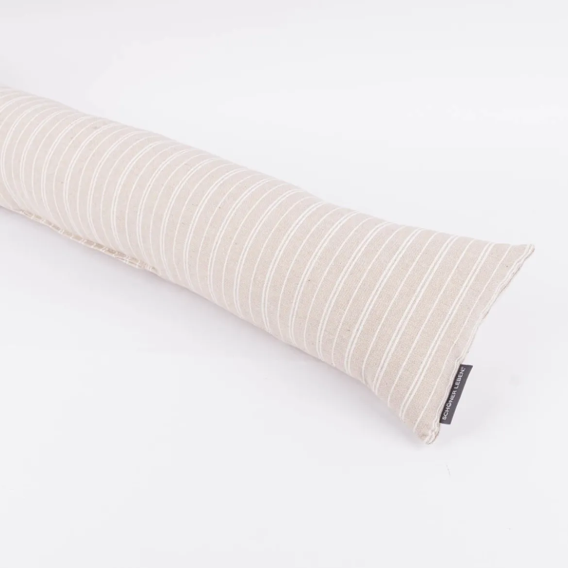 SCHÖNER LEBEN. Zugluftstopper Basic Stripe natur weiß in verschiedenen Größen