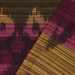 Schöner Wohnen Dekostoff Ikat Ornamente beere grün 140cm Breite