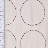 Schöner Wohnen Dekostoff Wendestoff Icecrea Kreise geometrisch weiß aubergine 122cm Breite