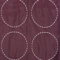 Schöner Wohnen Dekostoff Wendestoff Icecrea Kreise geometrisch weiß aubergine 122cm Breite