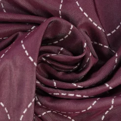 Schöner Wohnen Dekostoff Wendestoff Icecrea Kreise geometrisch weiß aubergine 122cm Breite