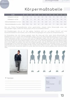 Schnittmuster Schlupfhose Damen Papierschnittmuster Palma Gr. 32-54 von Meine Herzenswelt