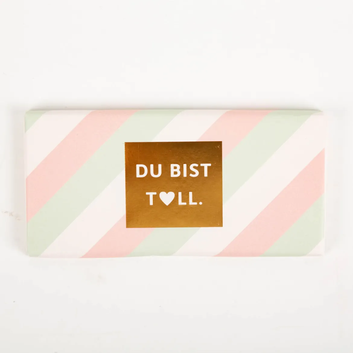Schokotafel "DU BIST TOLL" mit Goldveredelung 30g von Grafik Werkstatt