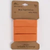 Schrägband Einfassband Baumwolle 20mm uni hell orange 3m