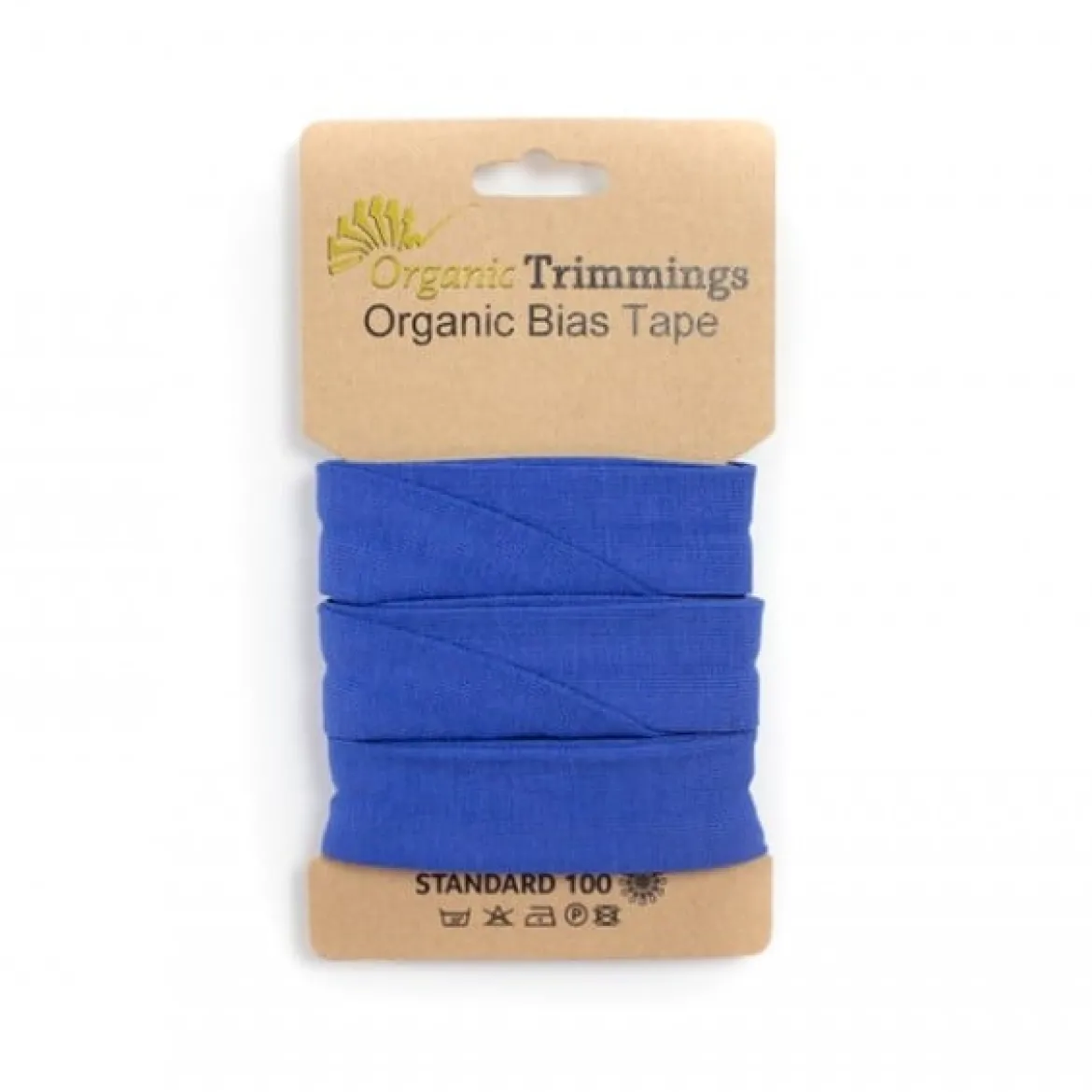 Schrägband Einfassband Jersey Organic Bio 20mm uni royal blau 3m