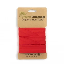 Schrägband Einfassband Jersey Organic Bio 20mm uni rot 3m