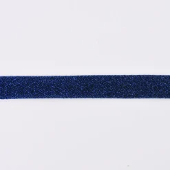 Schrägband Einfassband Lurex Glitzer blau Breite: 2cm