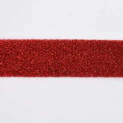 Schrägband Einfassband Lurex Glitzer rot Breite: 2cm
