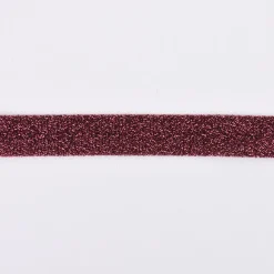 Schrägband Einfassband Lurex Glitzer altrosa Breite: 2cm