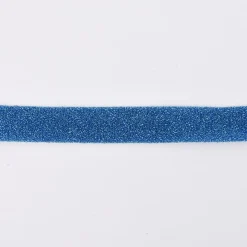 Schrägband Einfassband Lurex Glitzer türkis Breite: 2cm