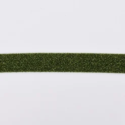 Schrägband Einfassband Lurex Glitzer grün schwarz Breite: 2cm