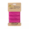 Schrägband Einfassband Organic Bio Popeline Baumwolle 20mm uni fuchsia 5m