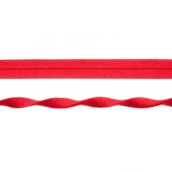 Schrägband elastisch Gummi rot Breite: 2cm