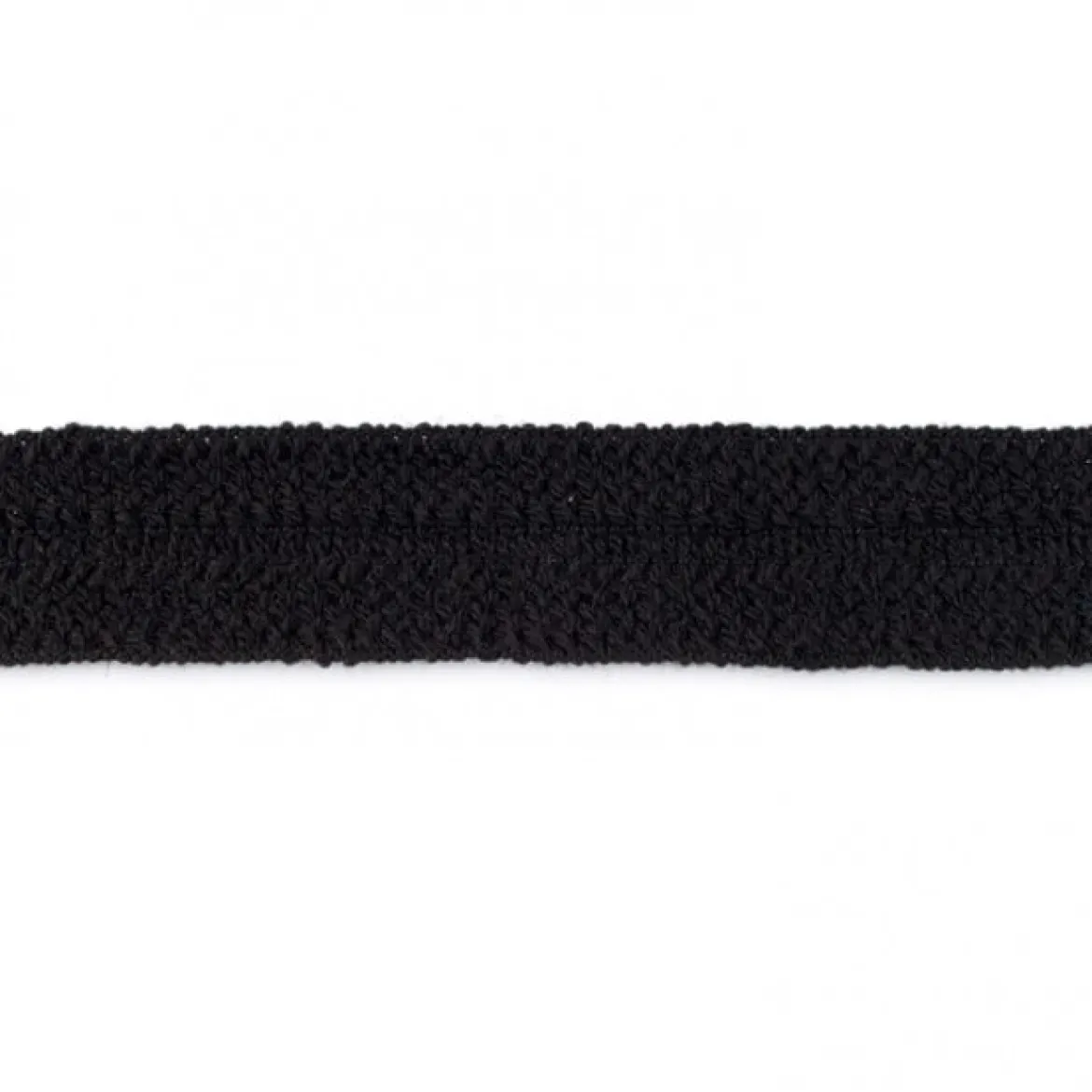 Schrägband elastisch Strick Wollstoffe schwarz Breite: 3cm