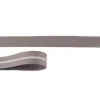 Schrägband Kunstleder grau Meterware Breite: 2cm