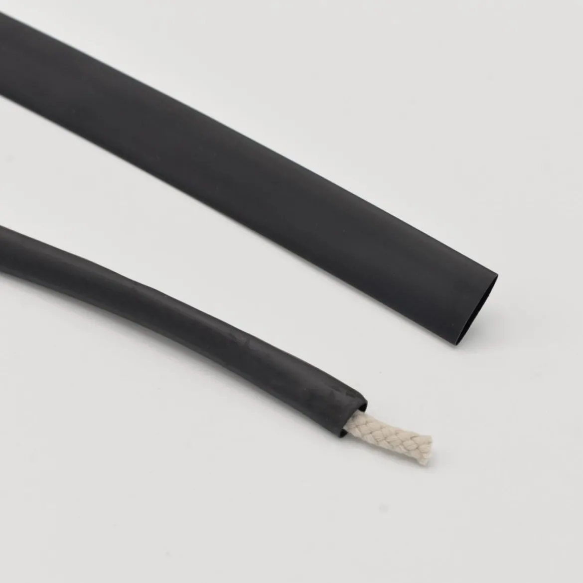 Schrumpfschlauch für Kordelenden schwarz Breite: 20mm 1 Meter