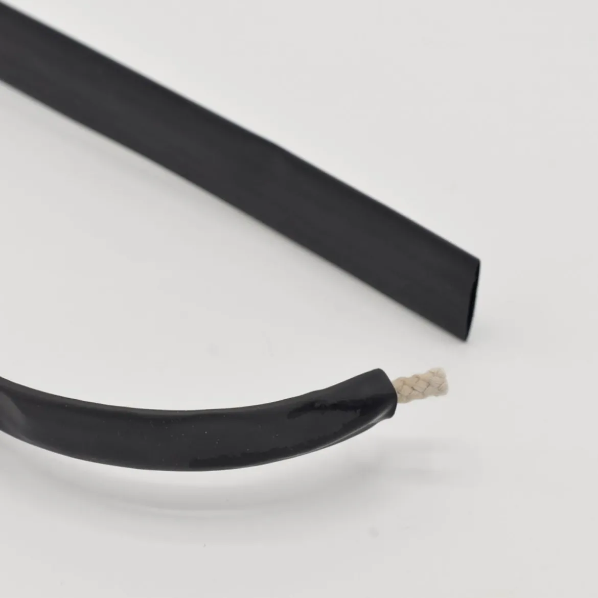 Schrumpfschlauch für Kordelenden schwarz Breite: 24mm 1 Meter