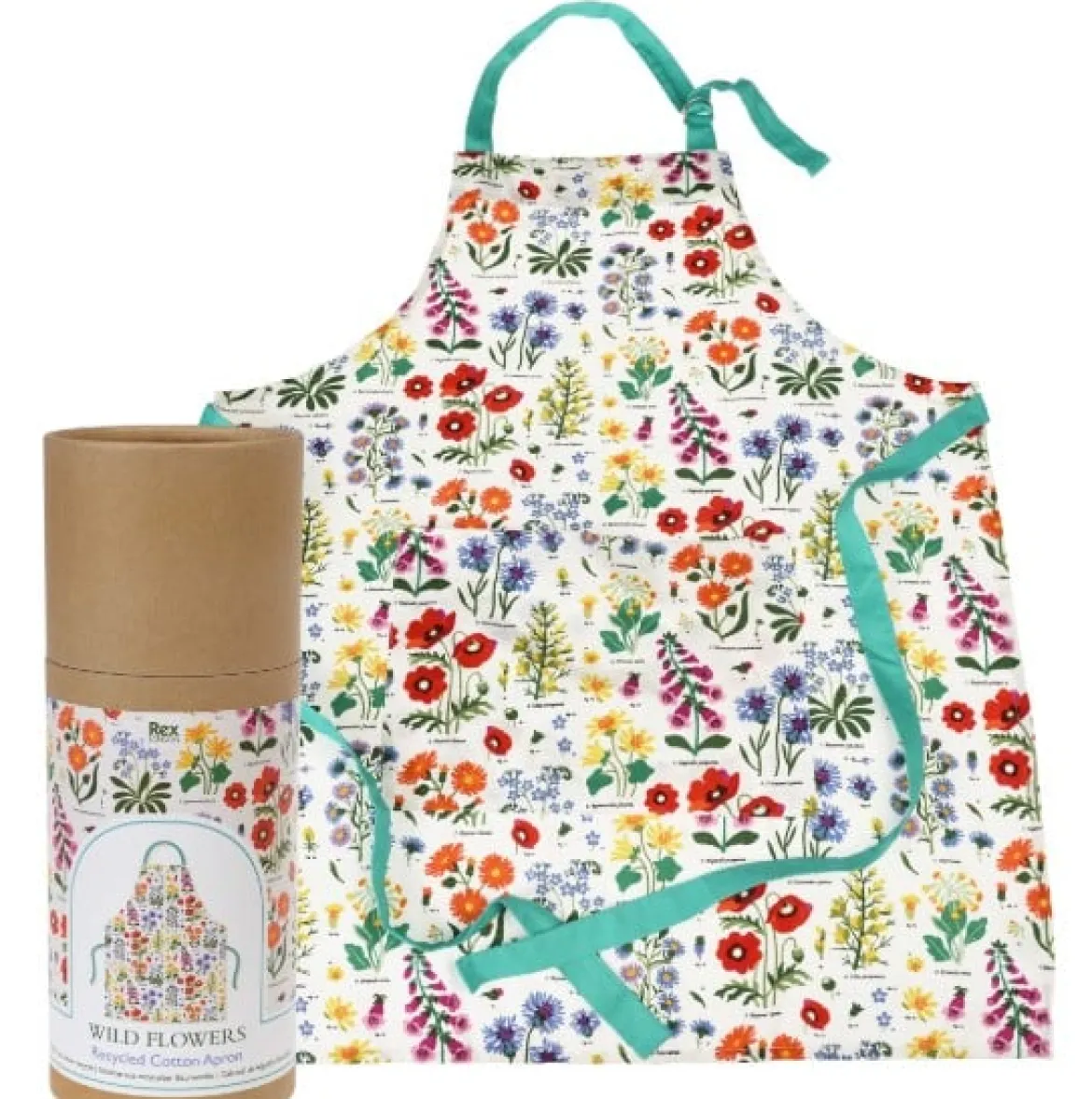 Schürze Wild Flowers aus recycelter Baumwolle von Rex London