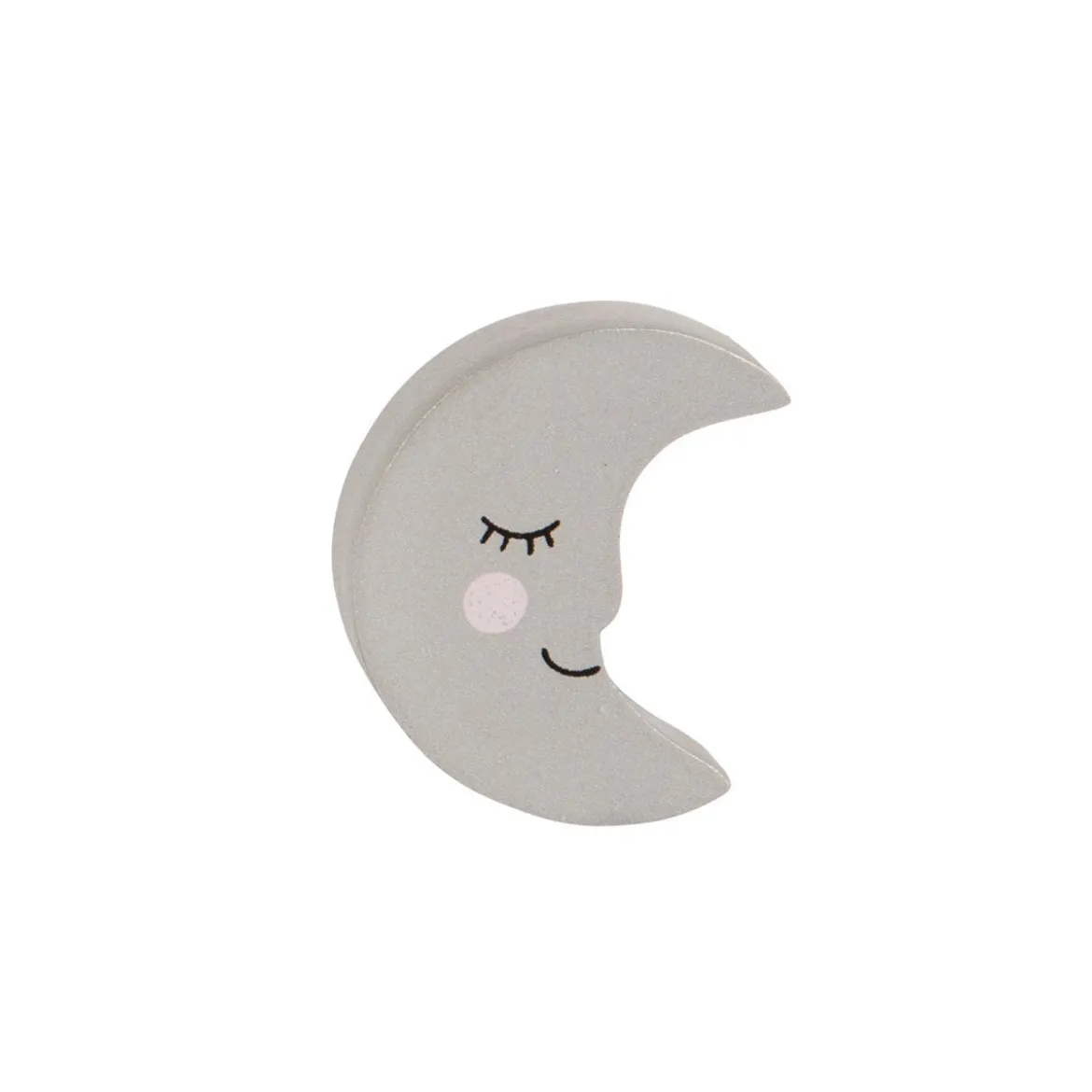 Schubladenknopf Mond silbergrau von Sass & Belle ca. 4x1,2x4,7cm