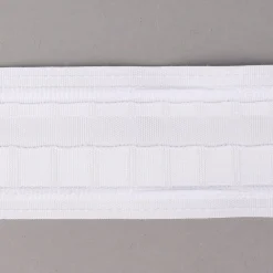 Schwerstegband Gardinenband Faltenband weiß für schwere Stoffe 1er Falte 1:1,5 50mm