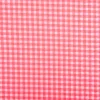 Seersucker Bekleidungsstoff YARN DYED Baumwollmischung Karo weiß neon pink 1,45m Breite
