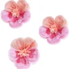 Seidenpapierblumen Stiefmütterchen rosa pink 12cm von Rico Design im 3er Set