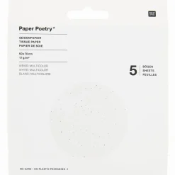 Seidenpapier Hotfoil Punkte 5 Stk 50x70cm Paper Poetry von Rico Design