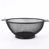 Seiher Metall matt schwarz 26cm