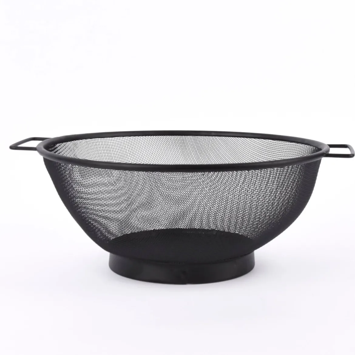 Seiher Metall matt schwarz 26cm