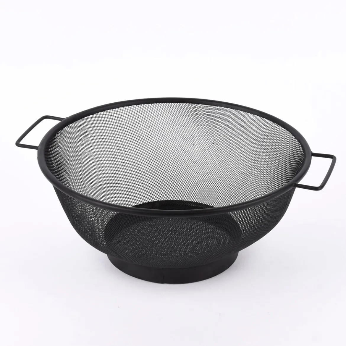 Seiher Metall matt schwarz 26cm