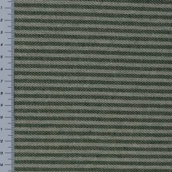 Ösengardine aus Dobbystoff schmale Streifen grün beige mit Ösen schwarz 130x245cm oder Wunschlänge von SCHÖNER LEBEN.