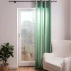 Ösengardine blickdicht uni Velours mintgrün 145x245cm