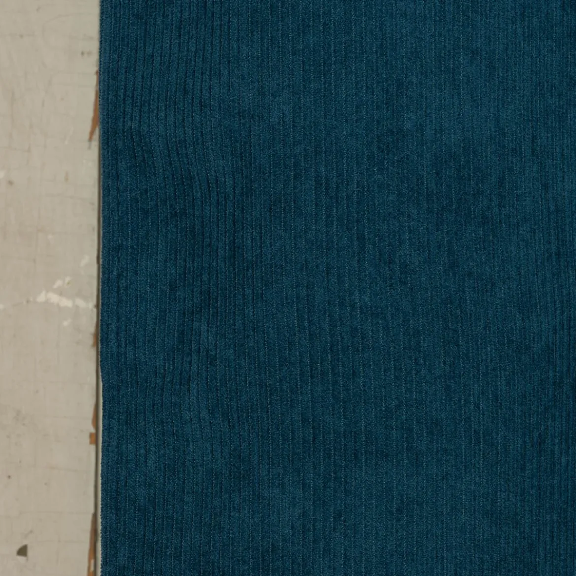 Ösengardine Cordoptik einfarbig petrolblau 140x260cm
