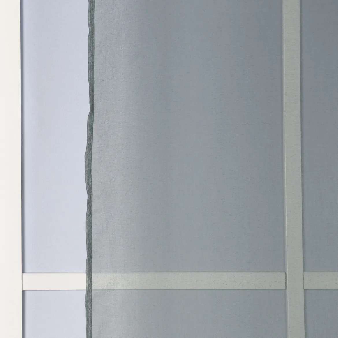 Ösengardine einfarbig Voile Struktur dunkelgrün 135x260cm