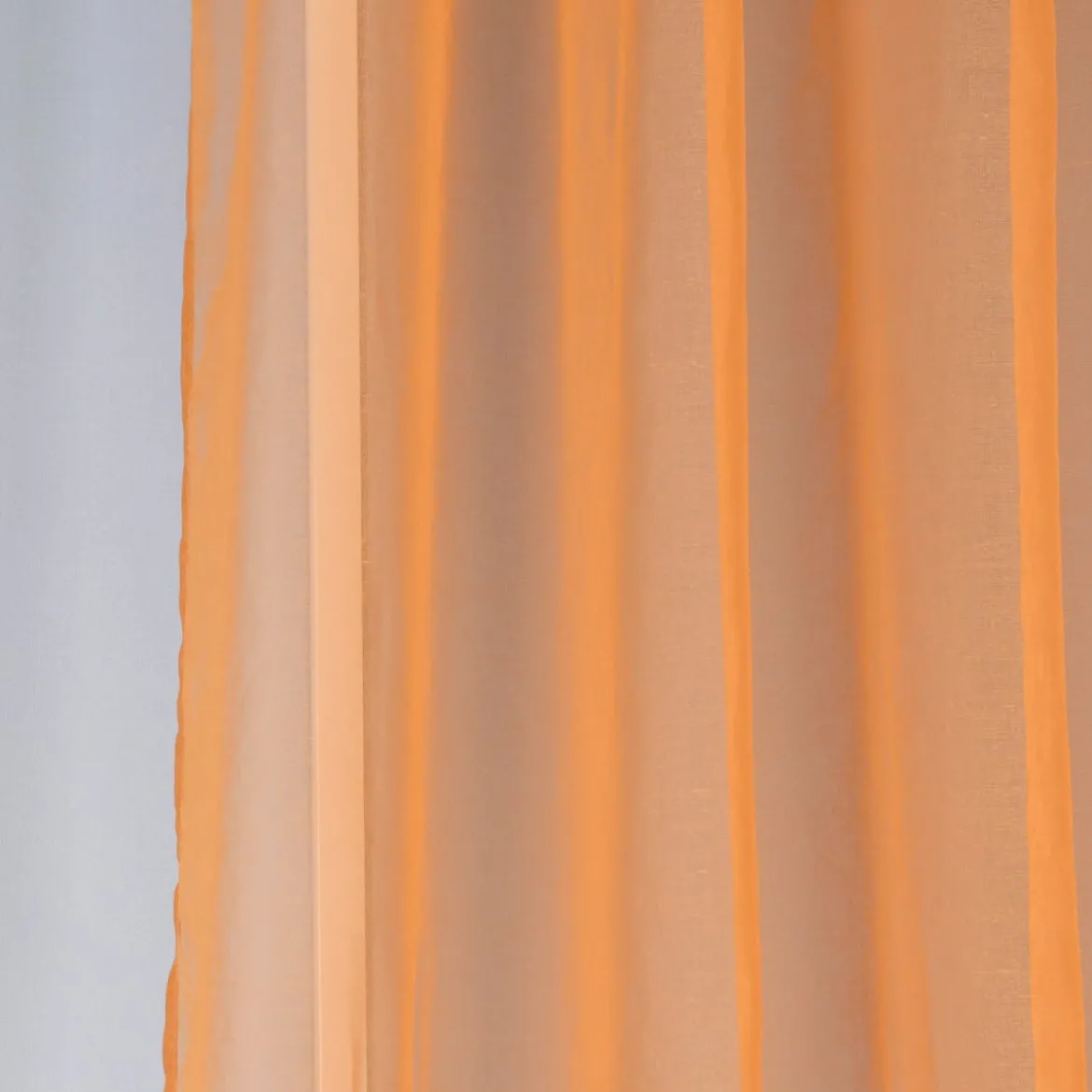 Ösengardine einfarbig Voile Struktur ocker 135x260cm