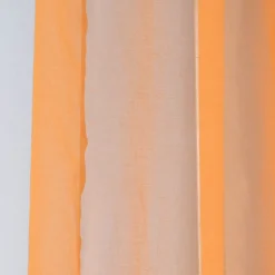 Ösengardine einfarbig Voile Struktur ocker 135x260cm