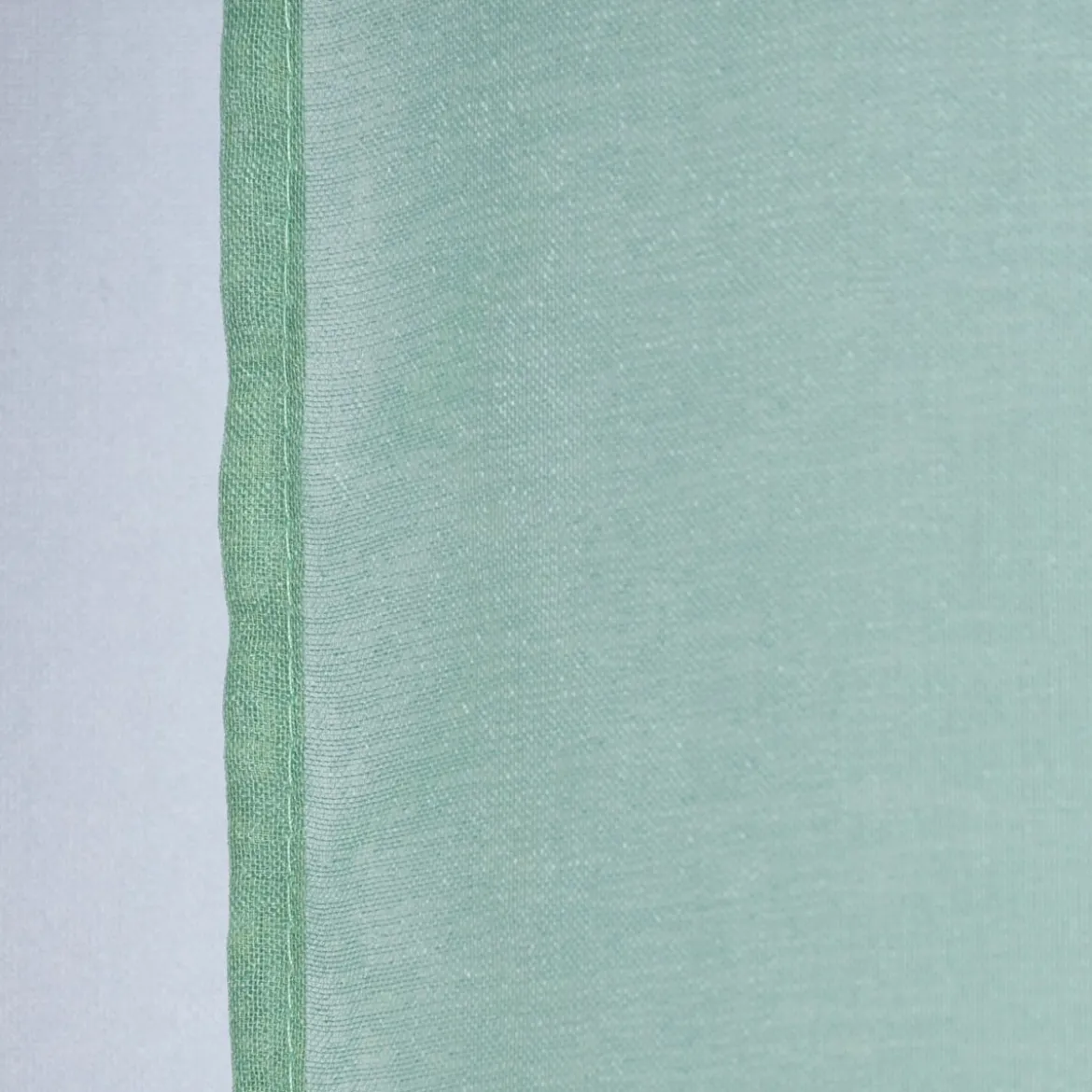 Ösengardine einfarbig Voile Struktur mintgrün 135x260cm