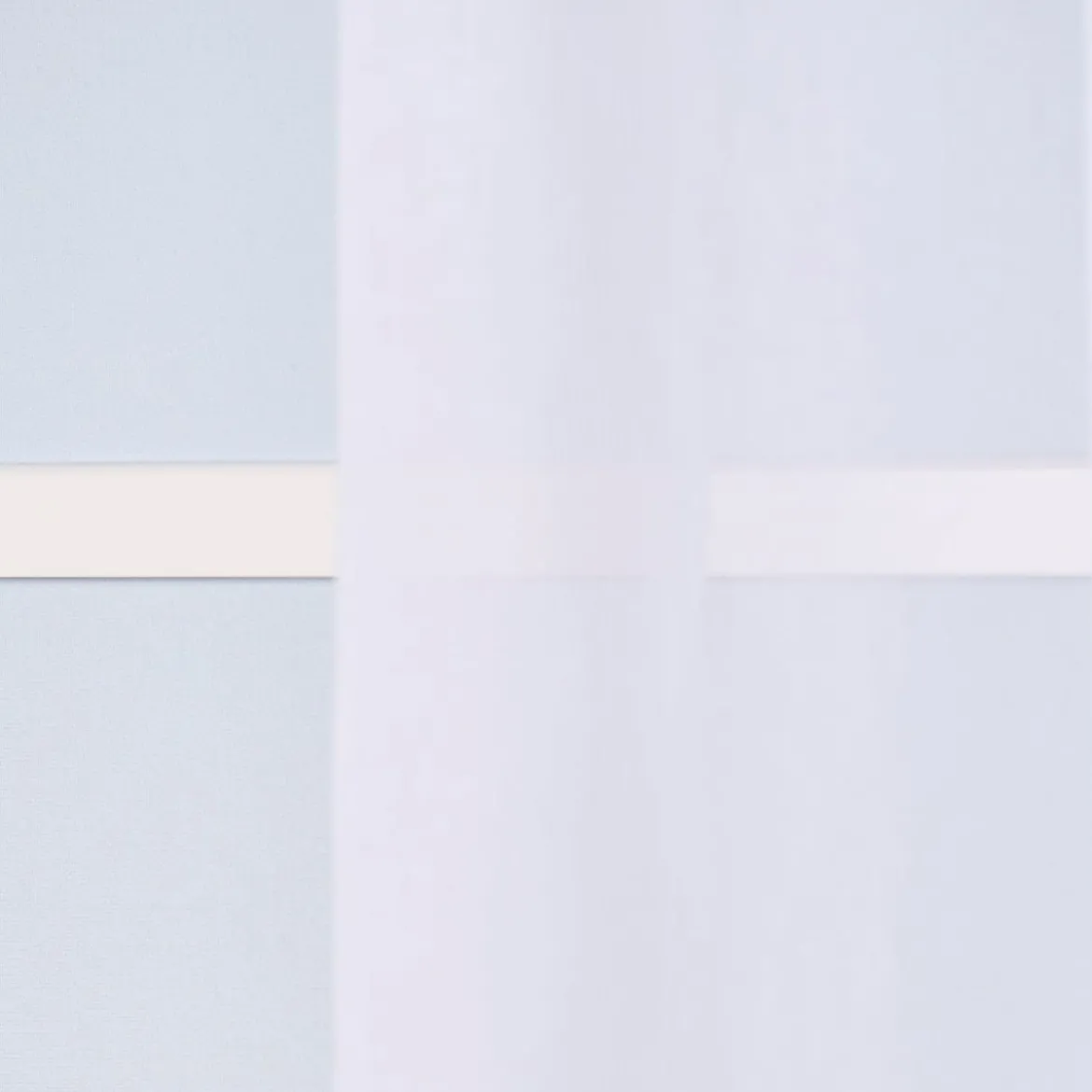 Ösengardine einfarbig Voile Struktur extrabreit weiß 300x260cm
