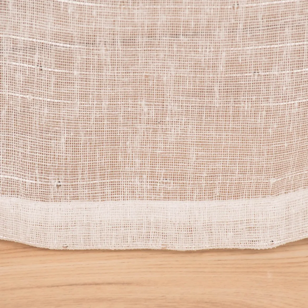 Ösengardine XXL Schnurstreifen mit Glitzerpailletten weiß 300x260cm
