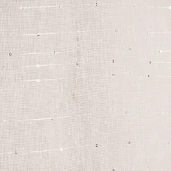 Ösengardine XXL Schnurstreifen mit Glitzerpailletten weiß 300x260cm