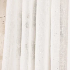 Ösengardine XXL Schnurstreifen mit Glitzerpailletten weiß 300x260cm