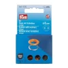 Ösen mit Scheiben 8mm orange/silberfarbig 32 Stk von Prym
